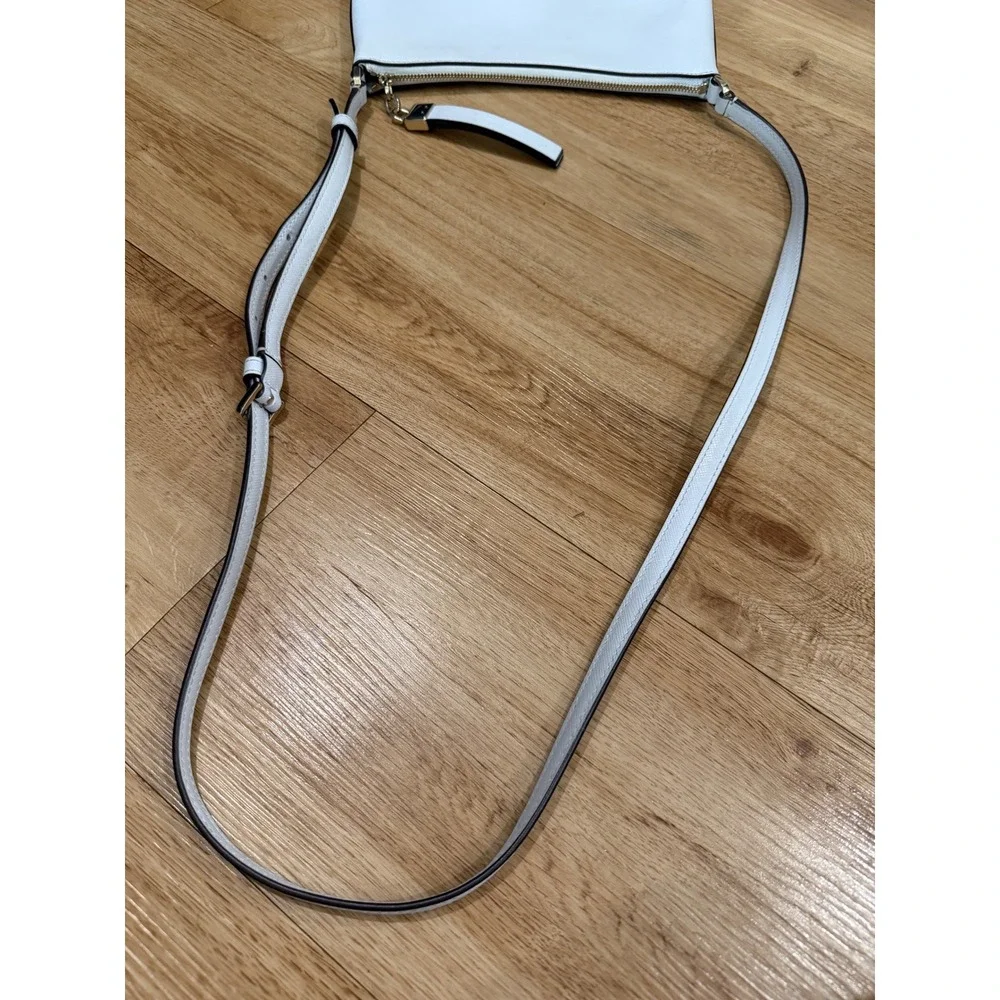 Kate Spade New York Light Blue Leather Crossbody Bag Light Gold Hardware Slim